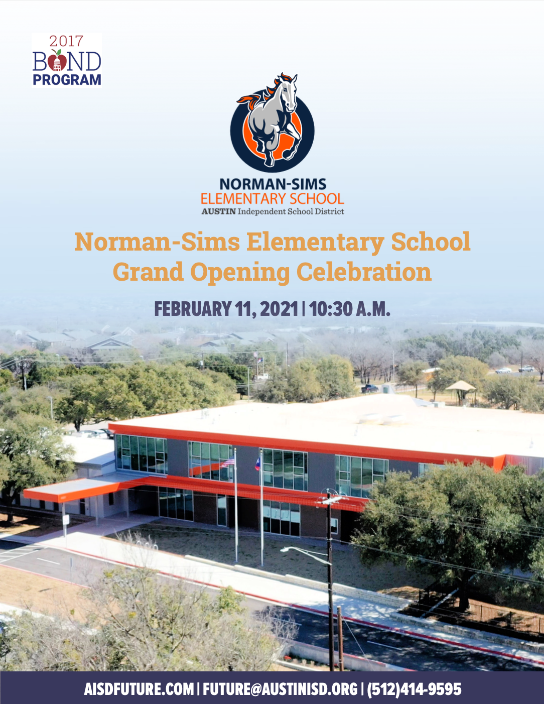 Norman Sims Elementary School Virtual Grand Opening Program Austin