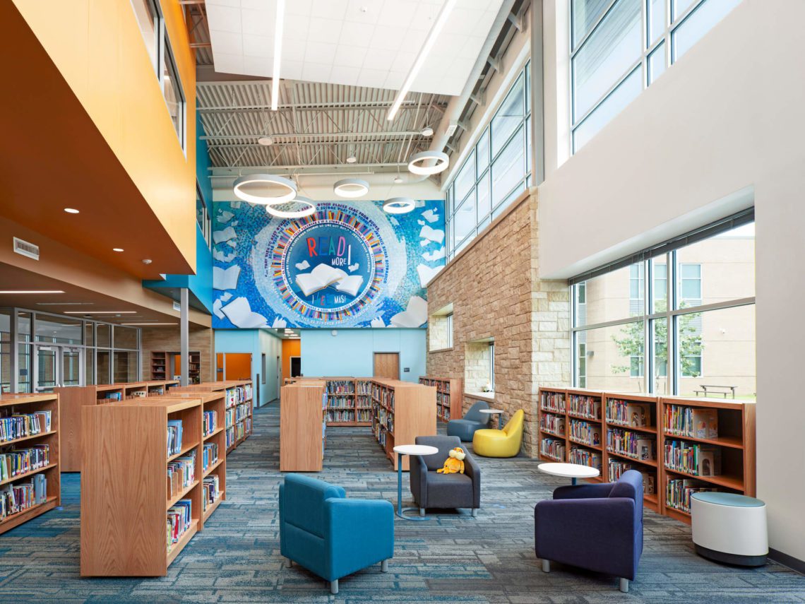 Govalle Elementary School library